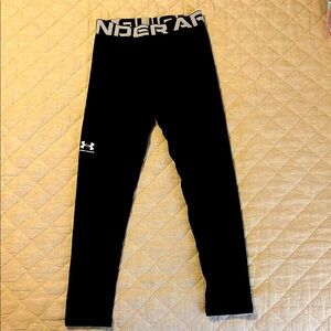 Under Armour Boys Medium Black Leggings